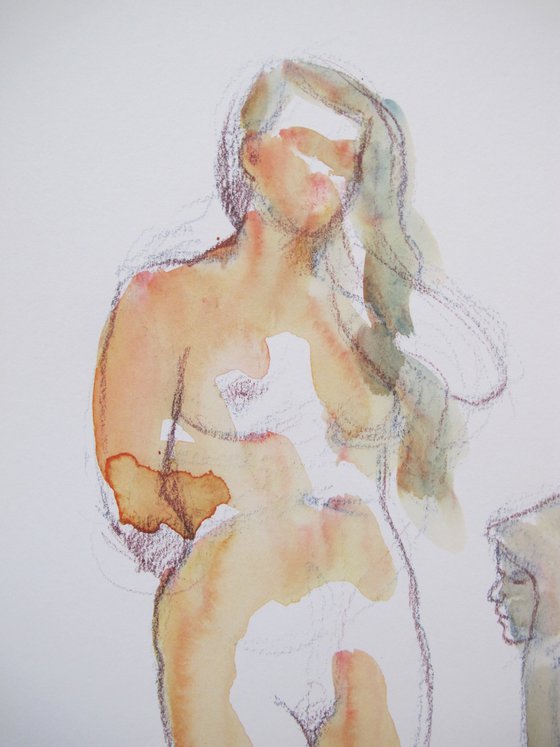female nude 3 poses