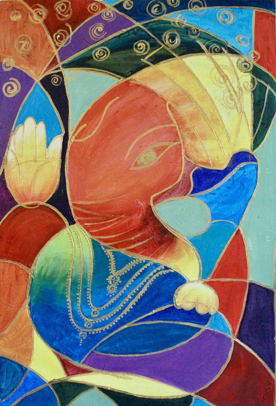 Ganesha / Modern Abstract Painting