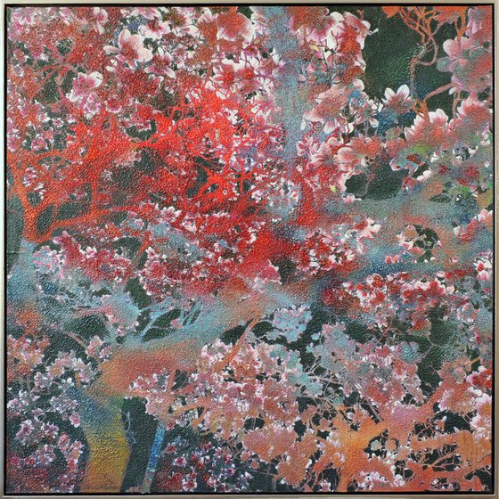 Green &amp; Coral Magnolia