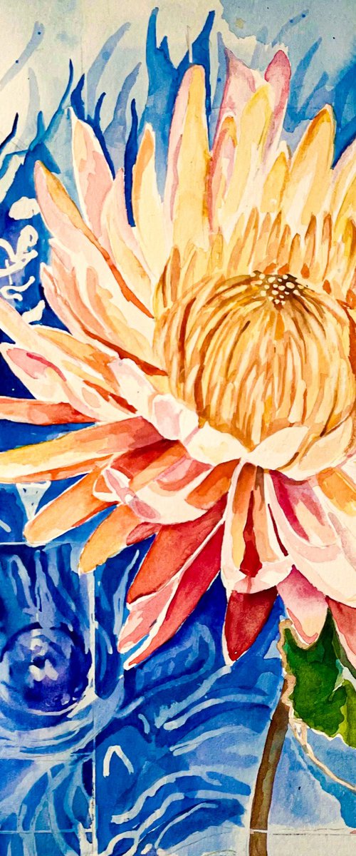 Light Red Carpobrotus Edulis by Irina Kurganskaya