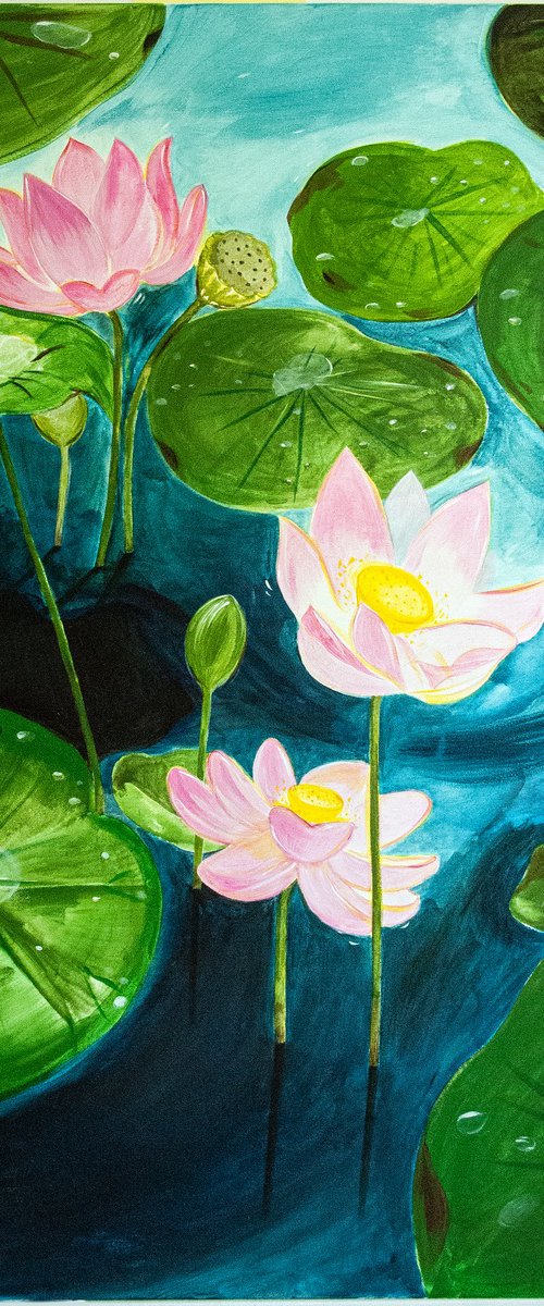 Lotus of Bali by Szilvia Sztankovits