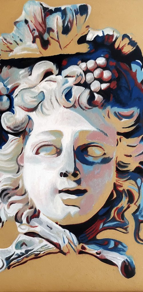 Mascaron of Bacchus by Mercédès Soret