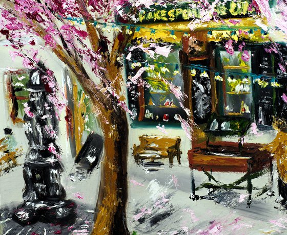 Cherry Blossoms by Shakespeare & Company, Paris II