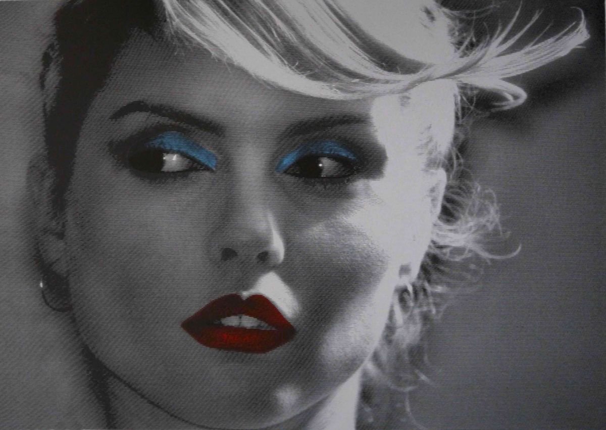 Urban And Pop Portrait Screenprint By David Studwell, 28 X 21, Blondie, Original Artwork