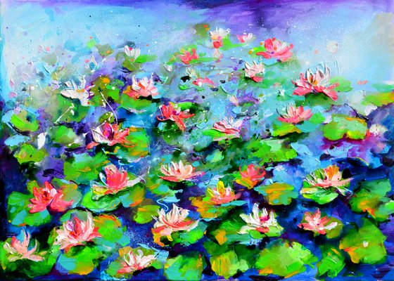 Water Lilies on the Pond