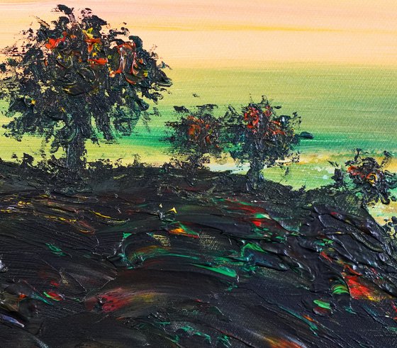 Romantic Evening Landscape A 2