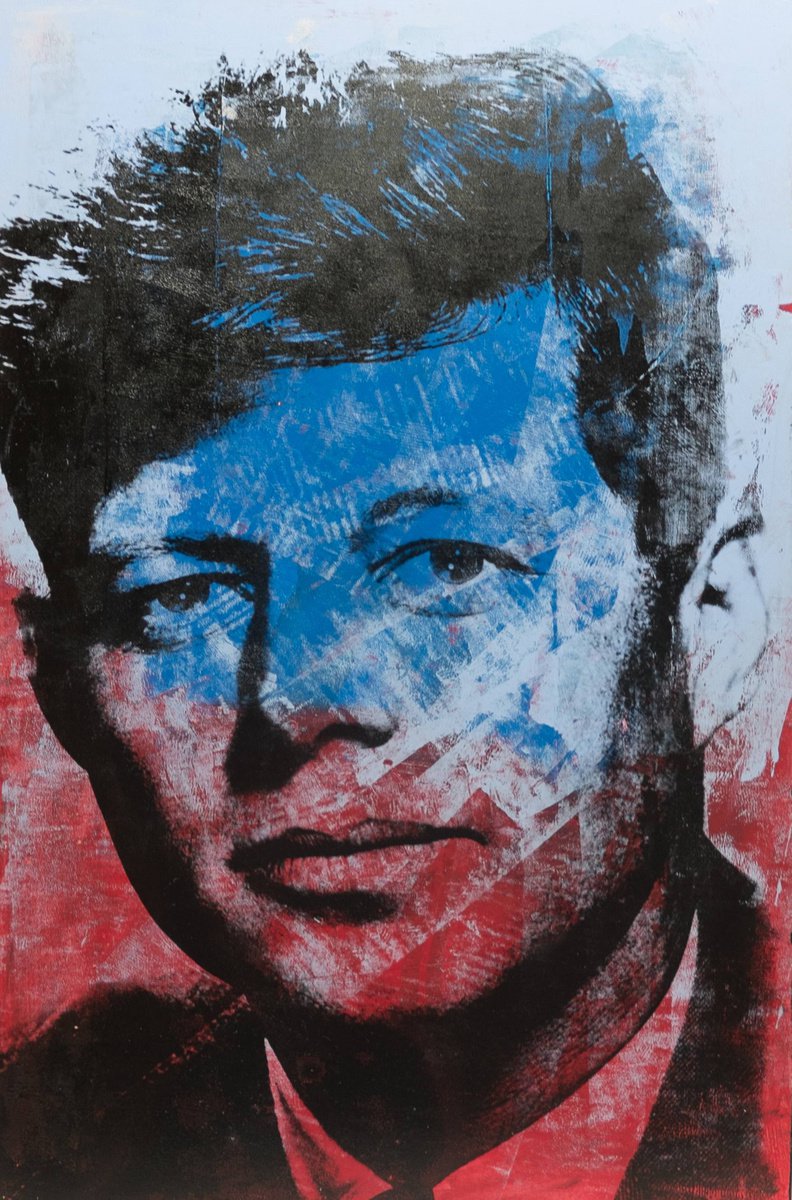 JFK John Fitzgerald Kennedy Painting by Dane Shue by Dane Shue