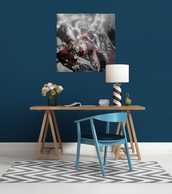 Large Unique Abstract Painting Chopin Music By Kloska