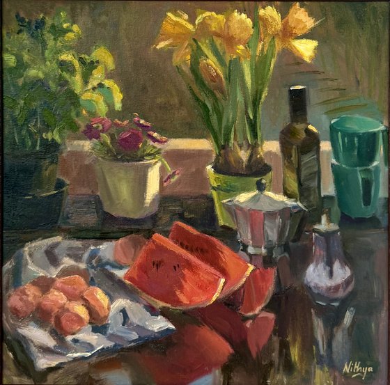 Breakfast time - Kitchen painting