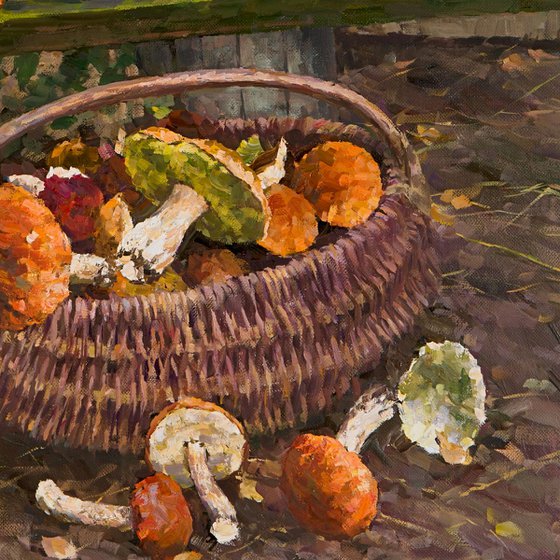 Still Life with Mushrooms