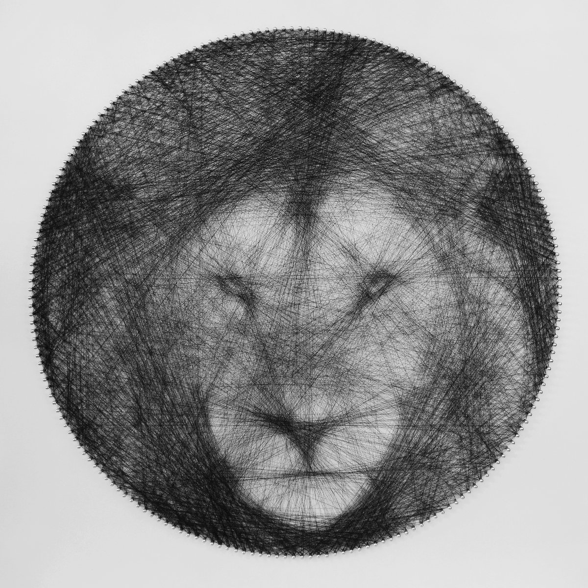 Lion Totem String Art by Andrey Saharov