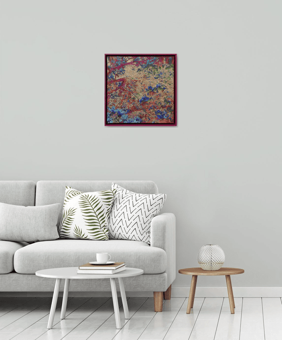 Cobalt & Pink Golden Magnolias