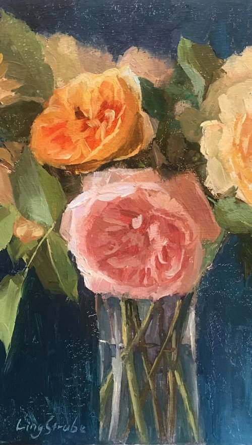 Rose Bouquet - 3 by Ling Strube