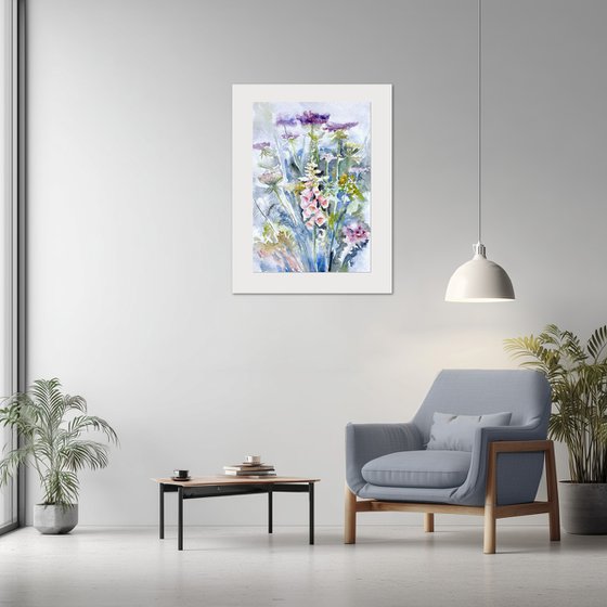 Foxglove and Wildflowers