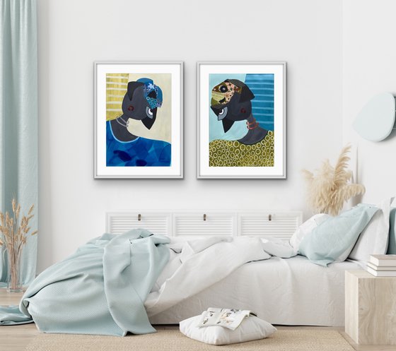 Woman to Woman ll (Diptych)