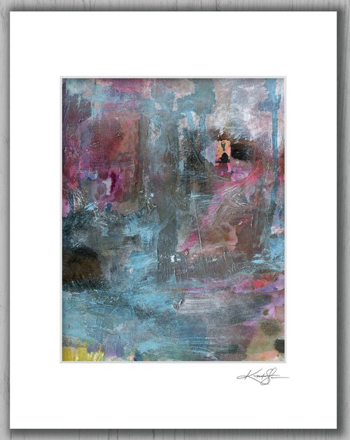 All Who Wonder 8 - Mixed Media Textural Abstract Painting by Kathy Morton Stanion by Kathy Morton Stanion