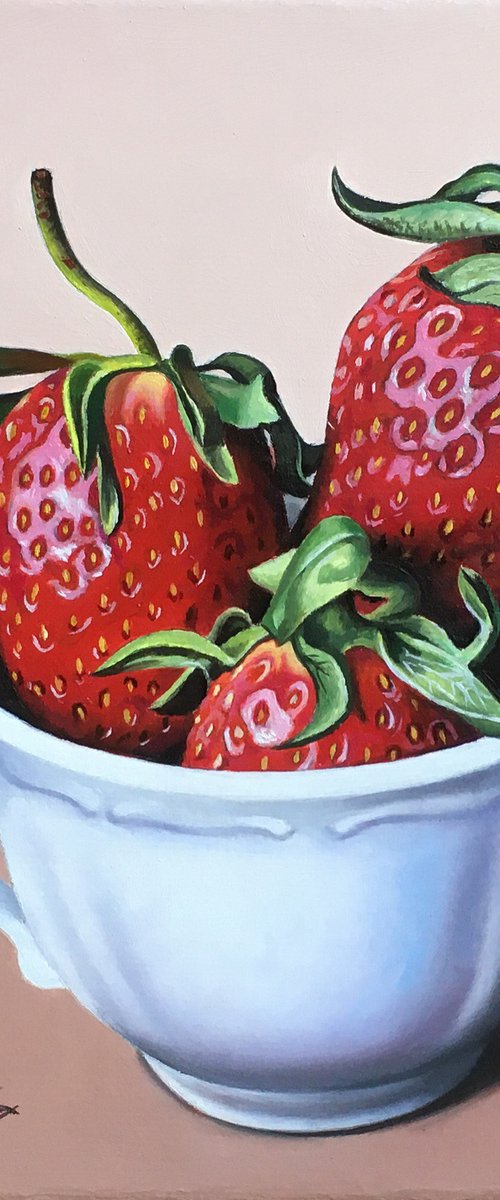 Strawberries in a Cup by Alexander Titorenkov