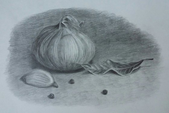 Still life # 1. Original pencil drawing.