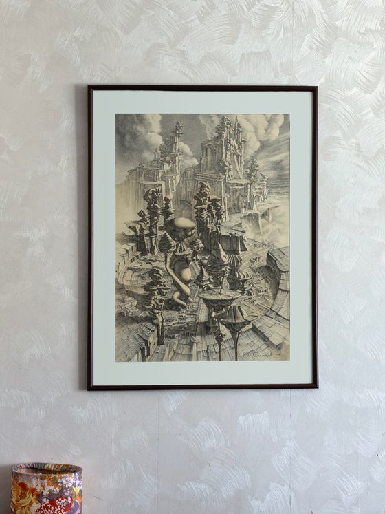 The City - Garden. Architectural fantasy