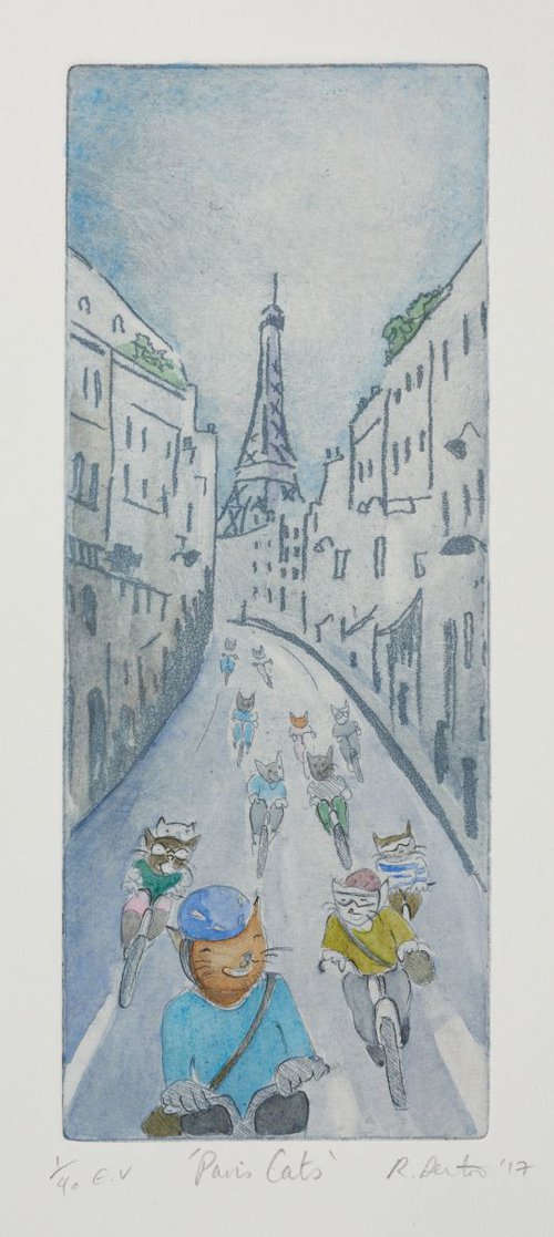 Paris Cats by Rebecca Denton