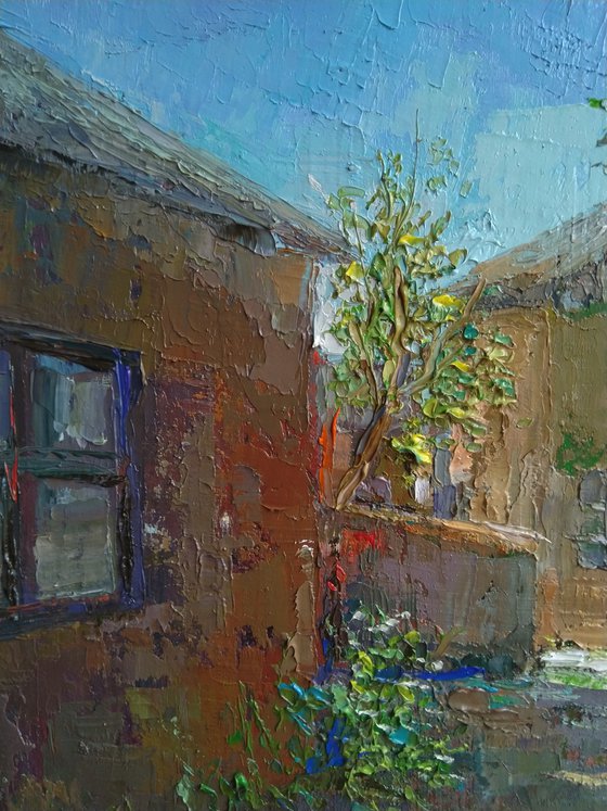 Landscape (25x35cm, oil painting, impressionistic)