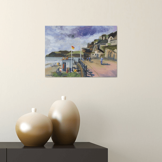 Sidmouth beach, looking west