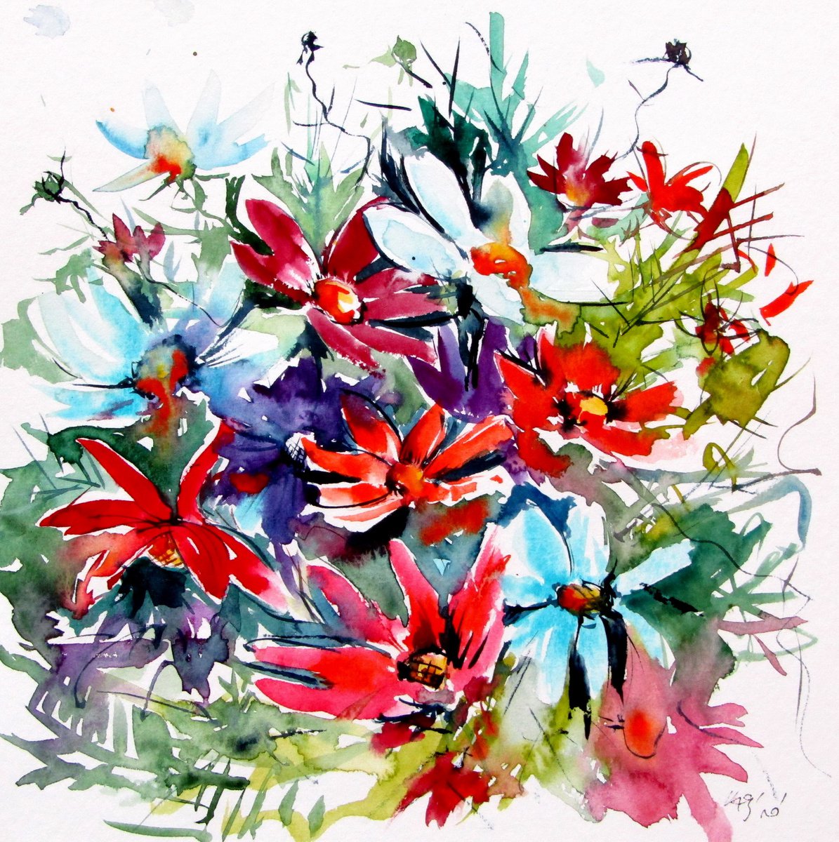 Windflowers III by Kovacs Anna Brigitta