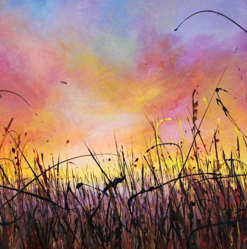Homeland #2 - Large original landscape by Cecilia Frigati