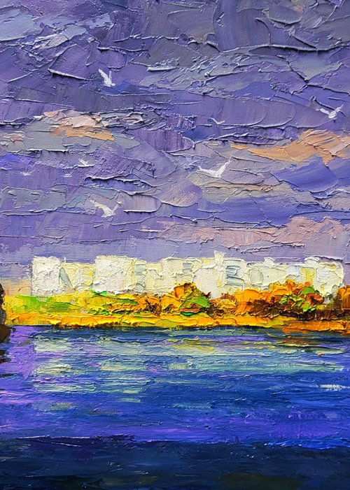 New Buildings Across the River by Boris Serdyuk