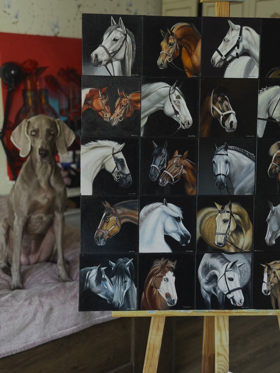 Horse Mosaic. Portrait