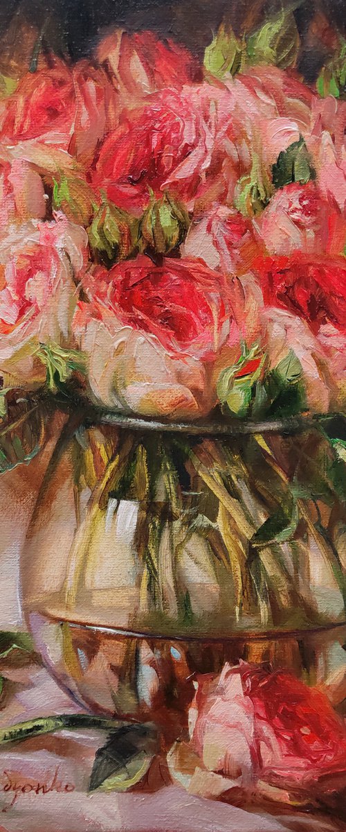 Roses flowers by Nataly Derevyanko