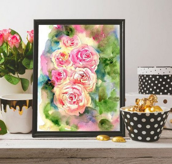 Pink English Roses