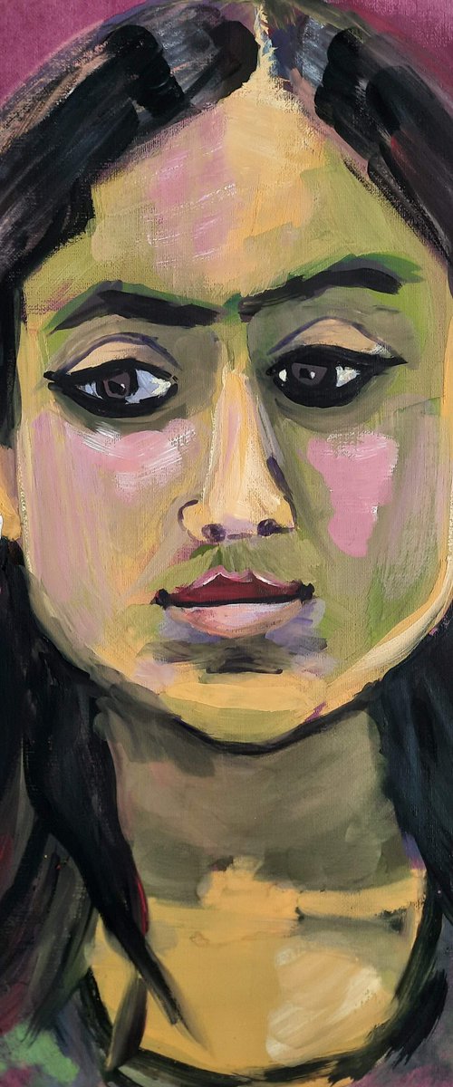 Portrait of a young woman by Vera Stein