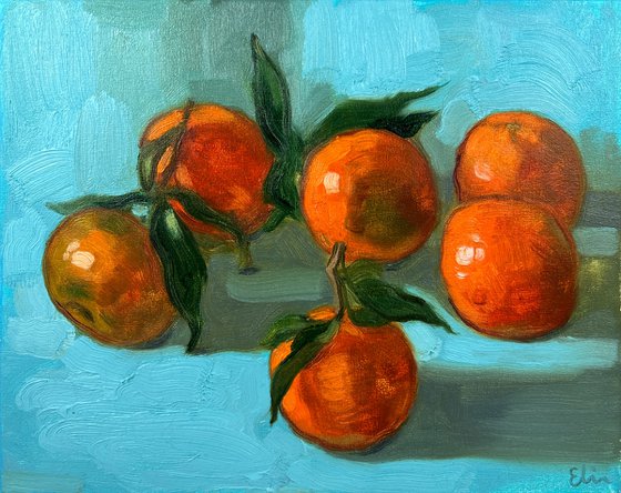 Still life with tangerines