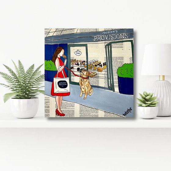Dog Days Croissants 40cm x 40cm