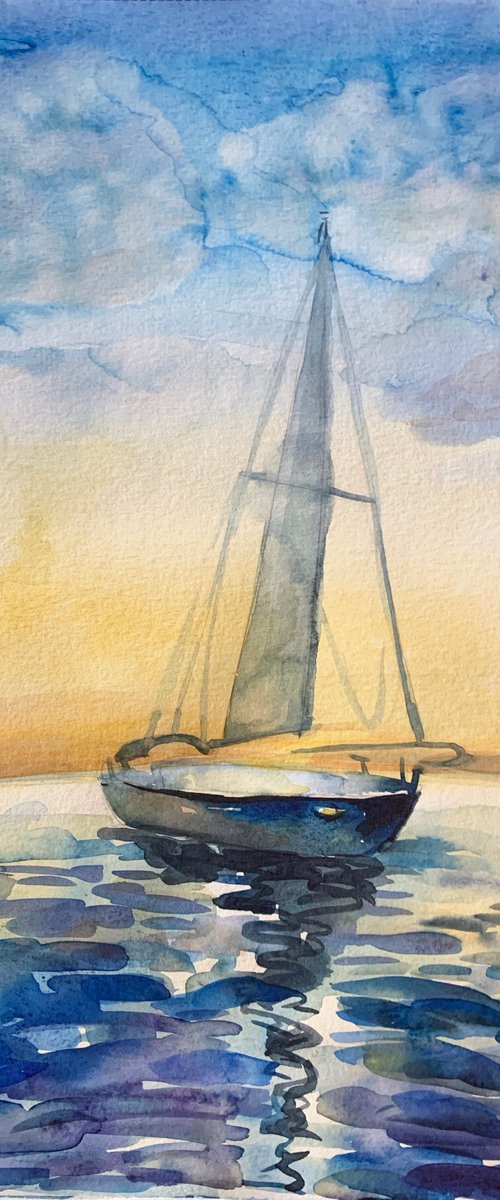 Sailboats by Olga Pascari