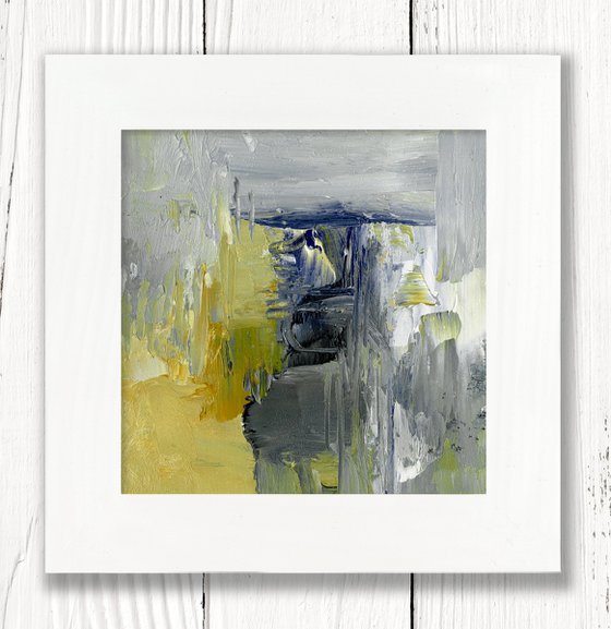 Oil Abstraction 157 - Framed Abstract Painting by Kathy Morton Stanion