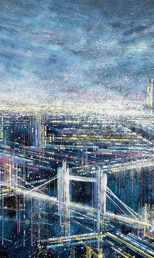 London As Night Falls by Marc Todd