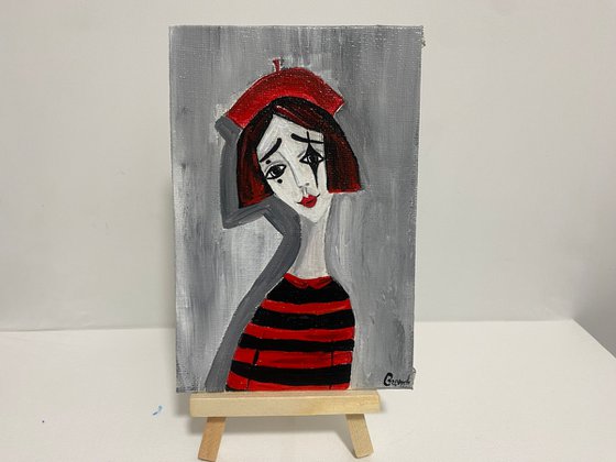 Mime girl miniature