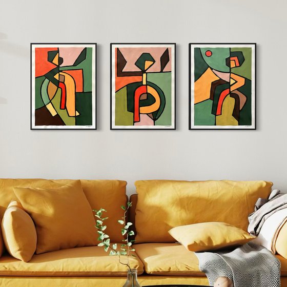 Dancing in the Forest (Set of 3)