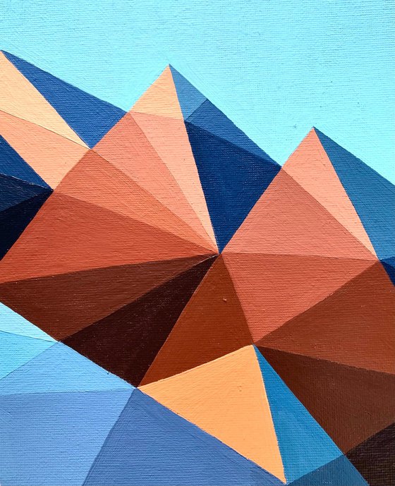 ORANGE SUNRISE IN THE MOUNTAINS