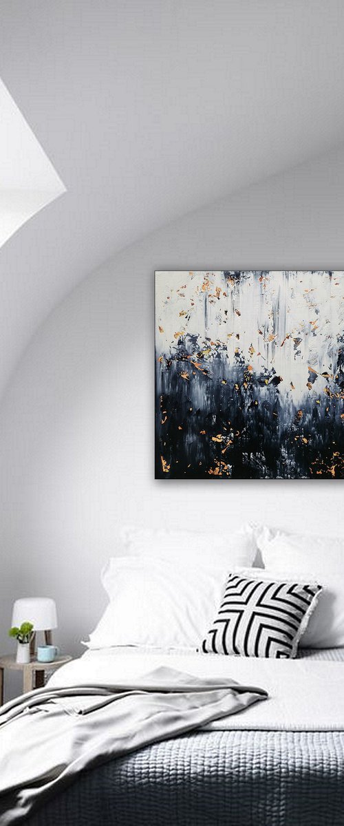 100x100cm. / abstract painting / Abstract 2303 by Alex Senchenko