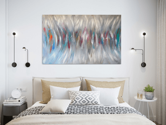 The Place - Abstract Original Painting On XXL Deep Edge Canvas Ready To Hang