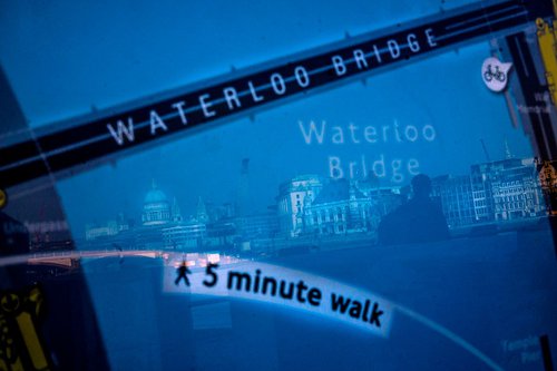 5 minute walk 1/20  18"X12" by Laura Fitzpatrick