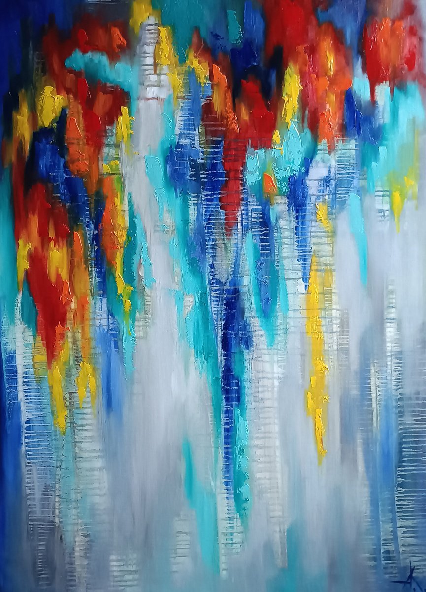 Expressive Oil Painting , Cold Melancholy And Warm Inspiration By Anastasia Kozorez, 24 X 33, Artwork For Sale On Artfinder
