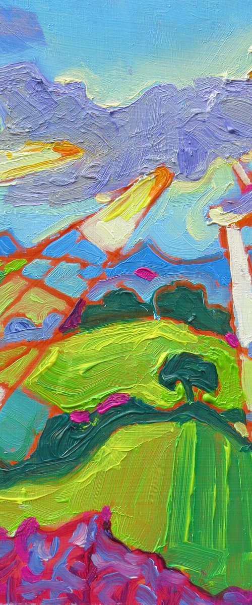Daybreak with Purple Clouds by Mary Kemp