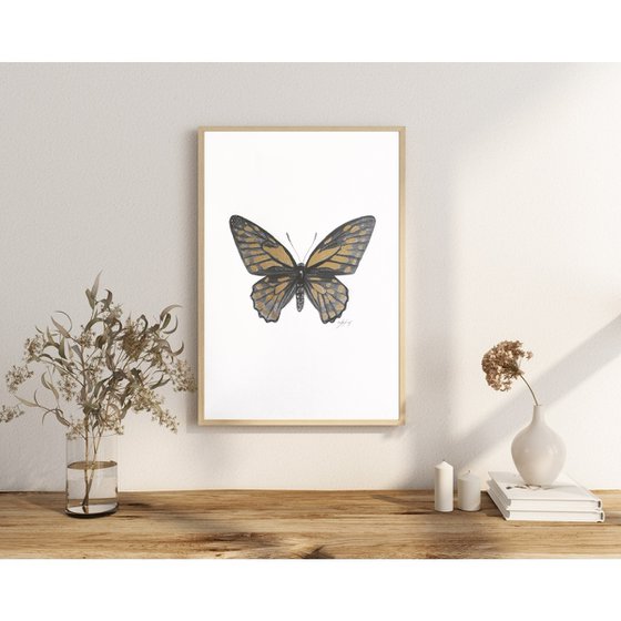 Gold leaf butterfly