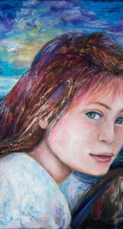 Scarlet Sails  Commission by Lena Owens at OLena Art