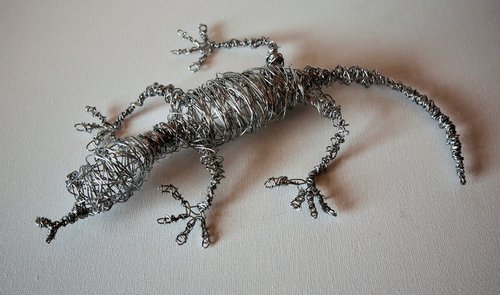 Silver Lenny Lizard by Steph Morgan