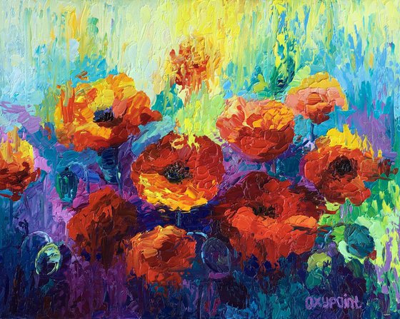 "Poppies" flower painting